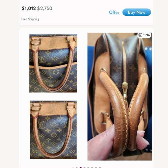 ✅AUTHENTIC DEAUVILLE LARGE BAG LOUIS VUITTON - Picture 14 of 15